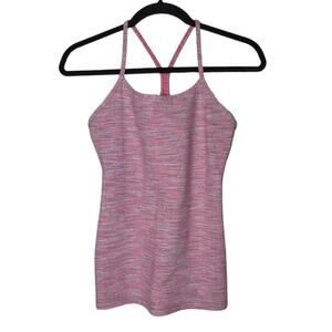 Lululemon Power Y Tank Women's size 6 Wee Are from Space White April Multi